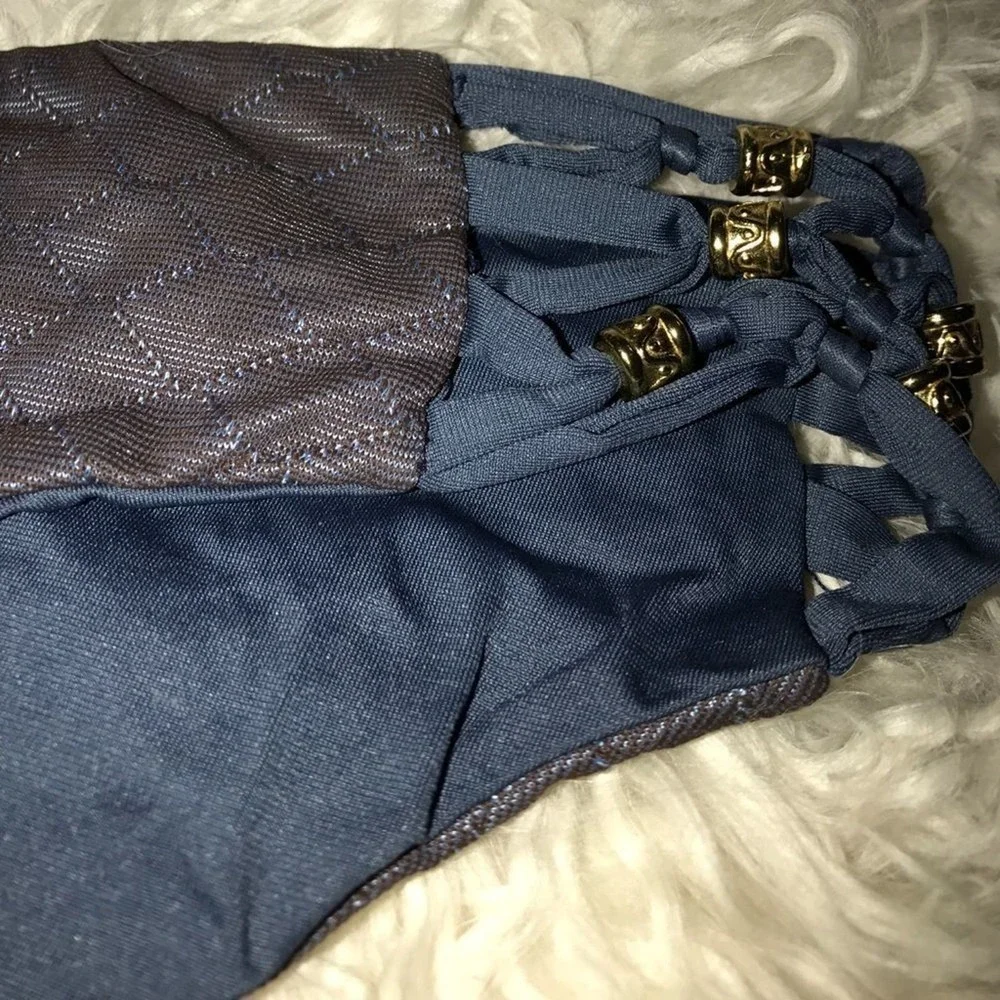 Beach Bunny Forget Me Knot Bikini Bottoms w/Gold Beads